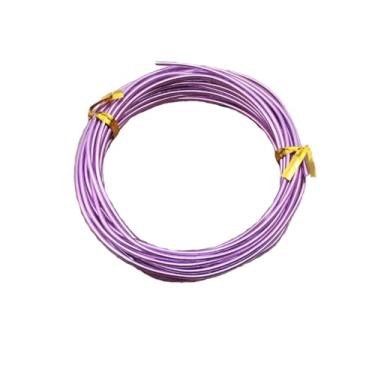 Imagem de YDJIANCAI Fio de artesanato de alumínio multicolorido de 3 mm, rolo de 5 m para escultura, modelagem, embrulho de arame, fabricação de joias, design floral, miçangas e suprimentos de artesanato DIY