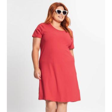 Imagem de Vestido Feminino Plus Size Secret Glam Vermelho, Plus G4, Vermelho
