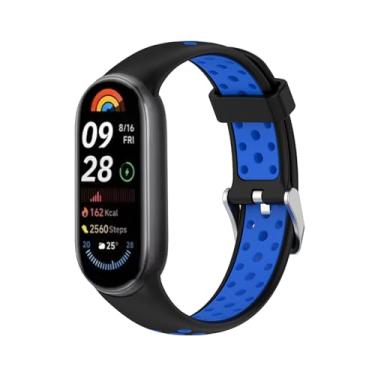 Imagem de HEPUP Pulseira de silicone para Xiaomi Smart Band 9 Smartwatch Correa Acessórios para Mi Band 8 8 NFC 9 Pulseira de substituição, For Mi Band 8 9, Ágata