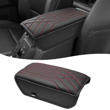 Imagem de KBH Capa de apoio de braço para console central para Ford Bronco 2021-2025 2 portas e 4 portas, protetor de tampa de console intermediário capa de descanso de braço, anti-arranhões, pontos