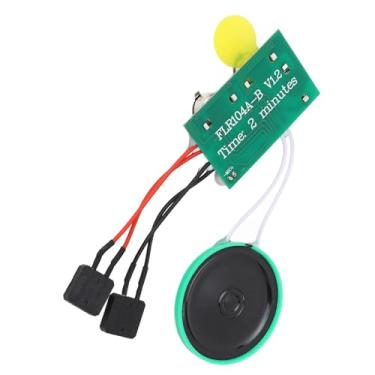 Imagem de Dioche Módulo de Chip de Som de Voz Gravável Chip de Cartão Comemorativo DIY Tempo de Gravação de 120 Segundos Bateria Integrada para Cartões Comemorativos Caixas de Presente Verde