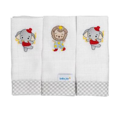 Imagem de Pano de Boca para Bebê 34 cm x 40 cm Baby Joy, Circo