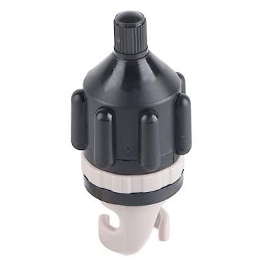 Imagem de SPYMINNPOO Adaptador de Bomba de Placa de Remo Adaptador de Bomba de Inflação Durável à Prova de Vazamentos para Placas de Remo, Barcos de Borracha, Material de Nylon 0,7 X 2 X 3,4 7,8 Cm (Preto)