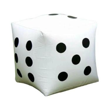 Imagem de Dado Inflável Gigante De 28cm Para Festa Na Piscina, Brinquedo Diverti