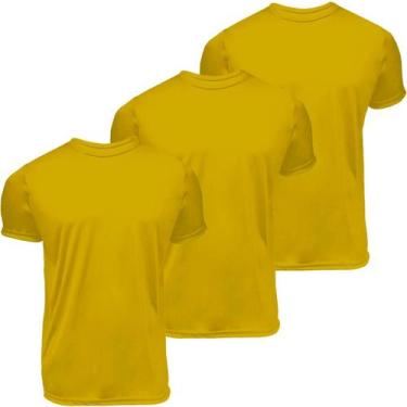 Imagem de Kit 3 camisas manga curta gola redonda Dryfit UV Plus Size - Garage 31