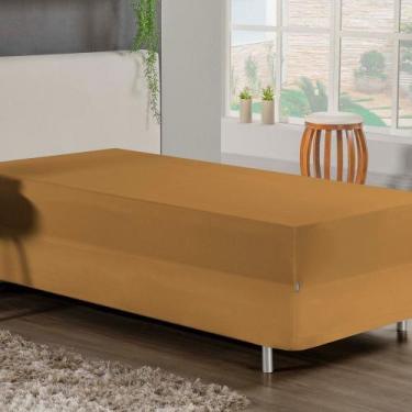 Imagem de Jogo de Cama Solteiro Nobre 2 Peças Luva de Box 55cm de Altura Malha 1