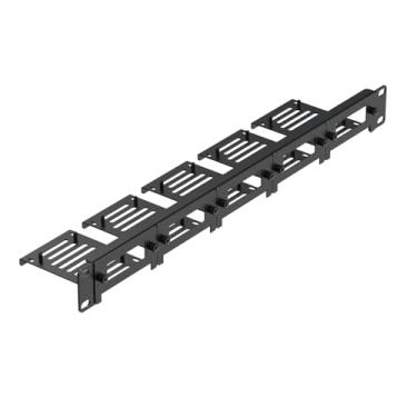 Imagem de UCTRONICS Suporte em rack Raspberry Pi de aço carbono 1U de 48 cm, comporta até 5 placas Raspberry Pi 5/4B/3B +, suportes frontais removíveis, compatível com SSDs de 6,3 cm