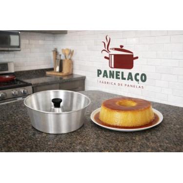 Imagem de Assadeira para Pudim e Bolo em Alumínio 22cm Panelaço Brasil