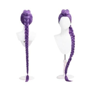 Imagem de Kpop rumi cosplay traje peruca feminino meninas halloween carnaval com