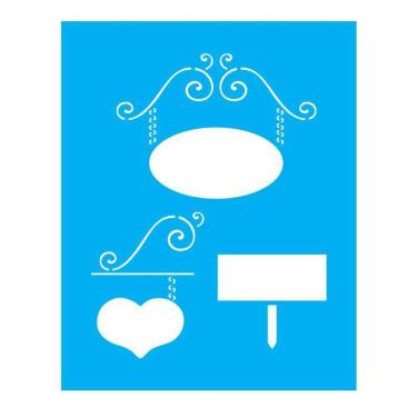 Imagem de Stencil Tamako Placas - 20X25Cm - Ref B743