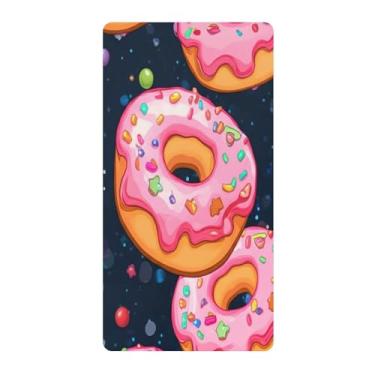 Imagem de Blueangle Lençol de berço padrão para berço infantil - Lençóis de algodão macio e respirável com rosquinhas (774)