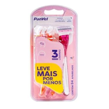 Imagem de Aparelho Depilatório Descartável 3 Lâminas Panvel Essencial Leve 4 Pague 3