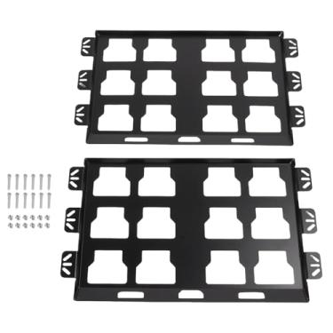 Imagem de Generic Conjunto de Placa de Montagem de Aço Inoxidável Resistente e Resistente para Pacote Milwaukee, Suporte de Caixa de Ferramentas Ideal para Organização de Oficina, 2 Pacotes para Cama de