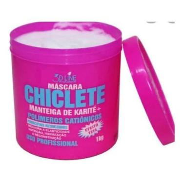 Imagem de Máscara Capilar de Hidratação para Cabelos Chiclete 3d Line Manteiga D