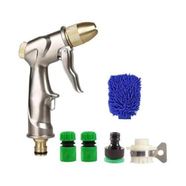 Imagem de Pistola De Pulverização De Água De Metal De Alta Pressão Com Mangueira