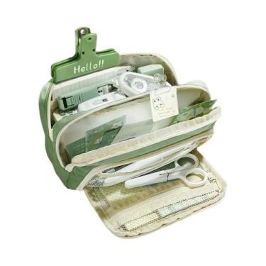 Imagem de Estojo De Lápis De Grande Capacidade Com Múltiplas Camadas, Bolsa De A