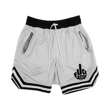 Imagem de Shorts De Basquete Masculinos De Verão Em Malha Respirável, Calças Cas