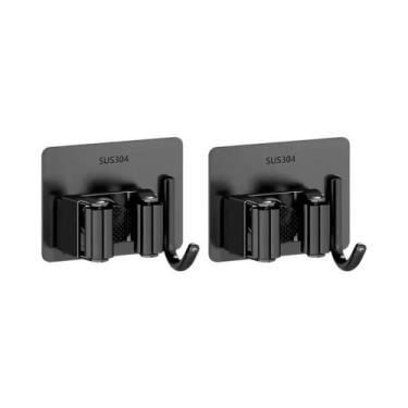 Imagem de Suporte De Parede Em Aço Inoxidável Para Vassouras E Rodos, Organizado