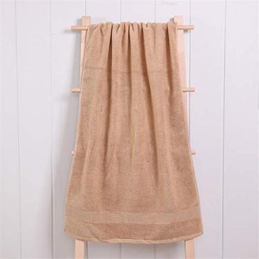 Imagem de Conjunto de toalhas de algodão grosso grande de cor sólida toalha de banho toalhas de chuveiro de rosto para casa hotel para adultos crianças macias (cor: B, tamanho: 3 peças conjunto de toalhas) (D 1