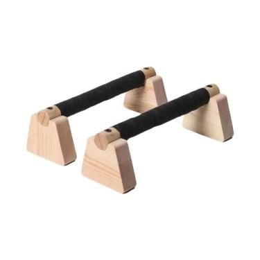 Imagem de Barras De Madeira Para Flexões, Equipamento De Exercício Para Treino E