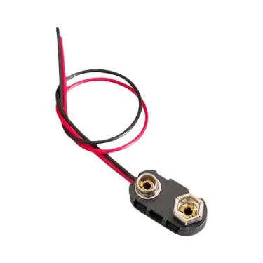 Imagem de Conector De Bateria 9V Com Carcaça De Plástico Rígido Para Conector Ti