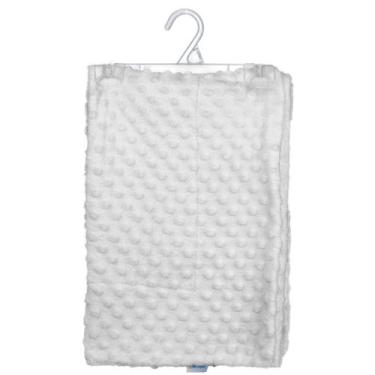 Imagem de Manta Pipoquinha para Bebê 70 cm x 90 cm Baby Joy, Branco