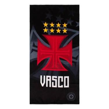 Imagem de Toalha de time aveludada - vasco - 70 x 140 - bouton