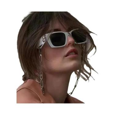 Imagem de Óculos De Sol Femininos Estilo Retrô Fashion Com Proteção UV Leves E M