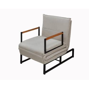 Imagem de Poltrona Cama 3 Em 1 Reclinável Versati Puff Retrátil Chaise Moderno I