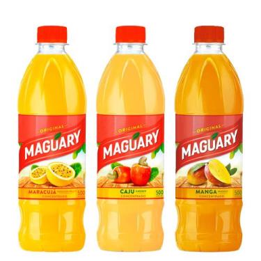 Imagem de Kit Suco Concentrado Maguary Maracujá Caju e Manga 500ml