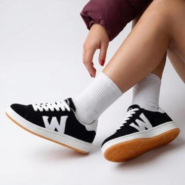 Imagem de Tênis Casual Retrô Unissex Estilo Streetwear - W-Box, Pretobranco, 43