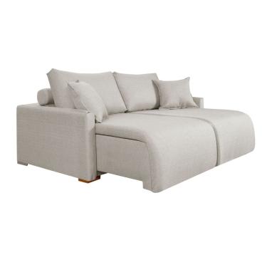 Imagem de Sofá Cama Living Retrátil Milão Com Almofadas Soltas 1,80 em Linho