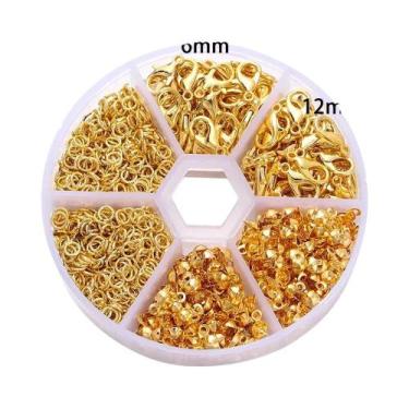 Imagem de Kit DIY Para Criação De Joias 210-400 Peças: Fechos Lagosta, Argolas, 