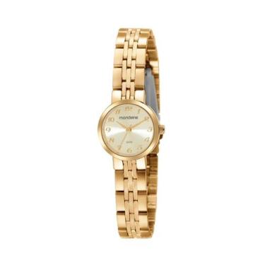 Imagem de Relógio mondaine feminino dourado mini 32391lpmvde1