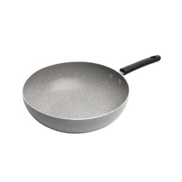 Imagem de Frigideira Wok Wolff de Indução em Alumínio e Cerâmica Cinza