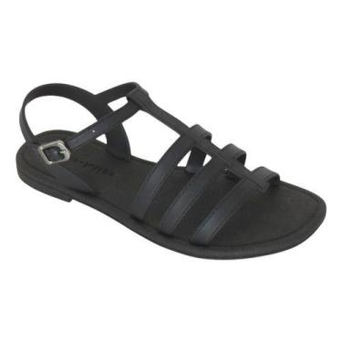 Imagem de Sandália Rasteira Feminina Fisherman Tiras Confortável 10285 - Miss Mi