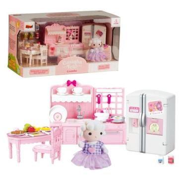 Imagem de Casinha Feliz Cozinha Coleção Kit Com Boneco E Acessórios