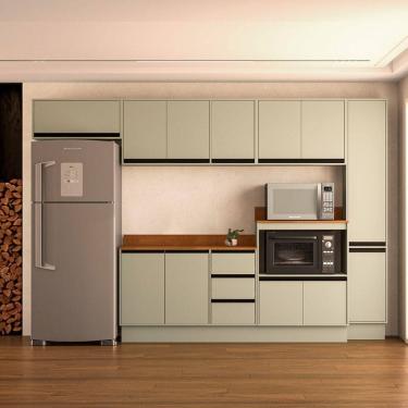 Imagem de Cozinha Modulada 6 Pecas com Tampo e Rodape Koya Politorno