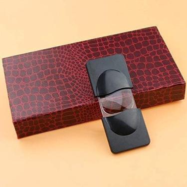 Imagem de Lupa de bolso portátil retrátil para leitura com aumento ideal para li