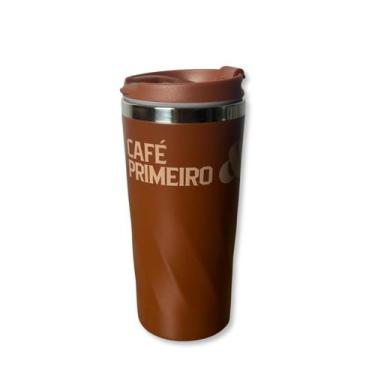 Imagem de Copo Térmico Masculino Inox Efeito Torcido Garrafa 450ml - Clio