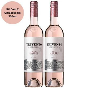 Imagem de Vinho Trivento Reserva Rose Malbec Kit 2 Unidades De 750ml