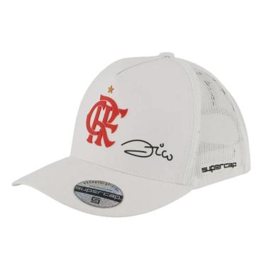 Imagem de Boné Flamengo Zico Trucker Licenciado Oficial Mengão-Unissex