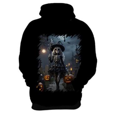 Imagem de Blusa de Frio Bruxa Caveira Halloween 13 - Kasubeck Store, G