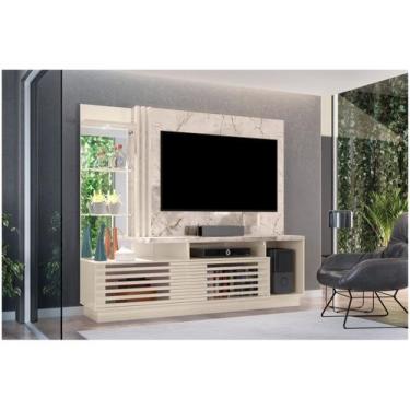Imagem de Home Theater Frizz Plus TVs Até 60 Calacata Off White 643136 Madetec, 