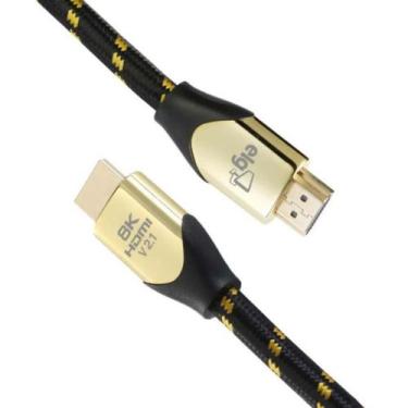 Imagem de Cabo HDMI Versão 2.1 8K Ultra High Speed Com Ethernet - 2 Metros - HS8