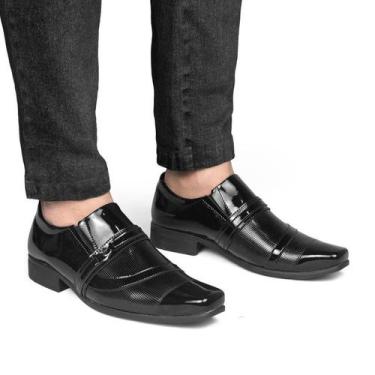 Imagem de Sapato Social Casual Masculino Bico Quadrado  Loafer Mocassim 1061 - C