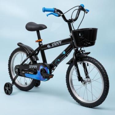 Imagem de Bicicleta Infantil Aro 16 com Cestinha Bike Zippy Toys Menino Menina, 