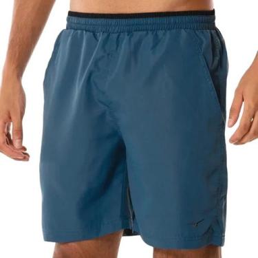 Imagem de Bermuda Mizuno Tennis Master Esportiva Masculina, Petróleo, Preto, M
