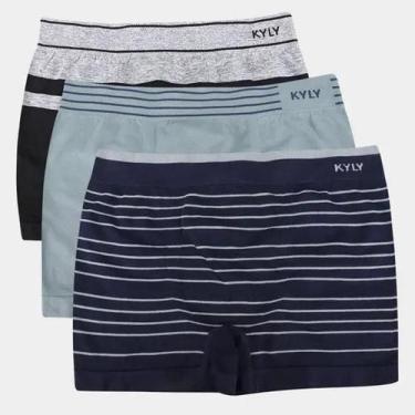 Imagem de Cueca Infantil Menino Kyly Em Algodão Kit Com 3 Unidades Macia Suave C