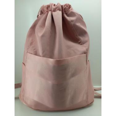 Imagem de Bolsa Mochila Sacola Colorida Unissex Esportiva Casual - Genérica, Ros